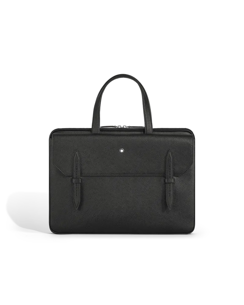 Montblanc Sartorial flache Schreibmappe - Schwarz - Leder - MB220490 - Aktentaschen Schwarz