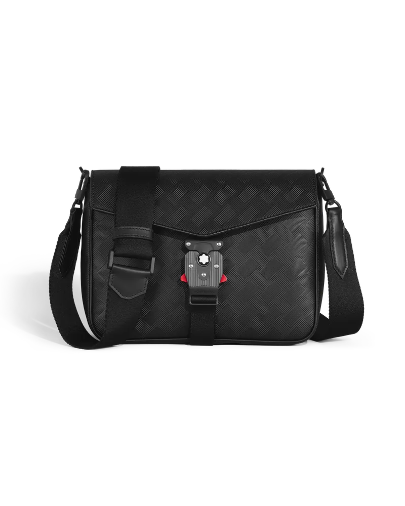 Montblanc Extreme 3.0 kompakte Envelope Bag mit M LOCK 4810 Schließe - Schwarz - Leder - MB130247 - Dokumententaschen Schwarz