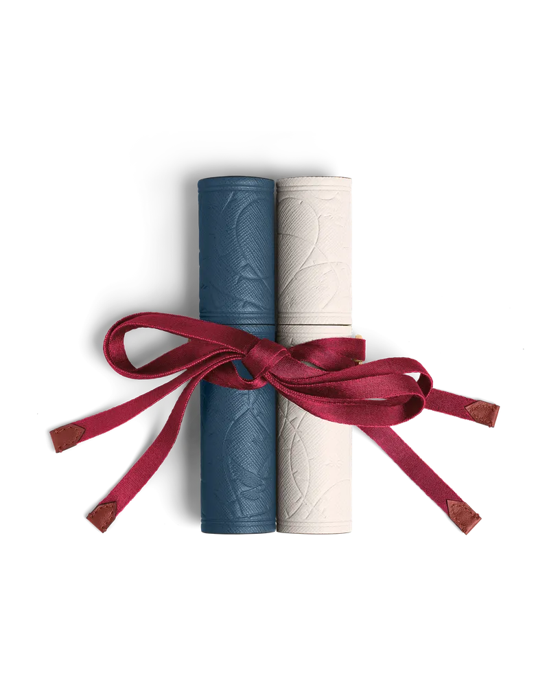 Montblanc Etui für 2 Schreibgeräte Meisterstück Romeo & Juliet aus hochwertigem Leder - Elfenbein - Leder - MB222429 - Schreibgeräteetuis Elfenbein