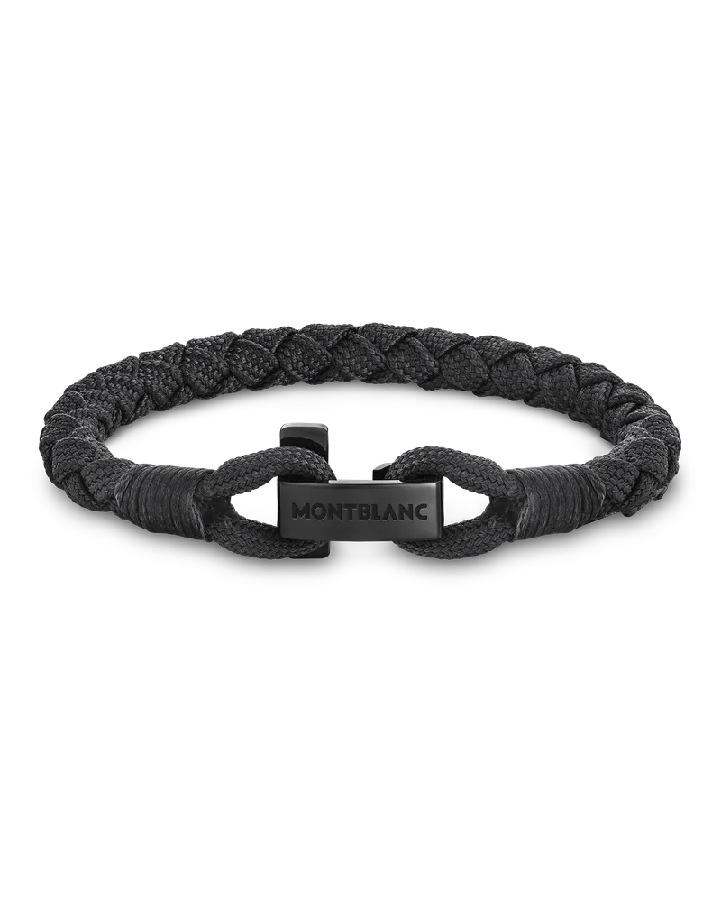 Montblanc Montblanc Armband mit T-Haken - Schwarz - Edelstahl - MB130892 - Armbänder Schwarz