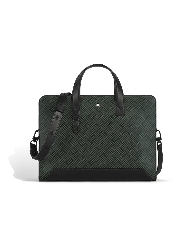 Montblanc Schmale Dokumententasche - Grün - Leder - MB220491 - Dokumententaschen Grün