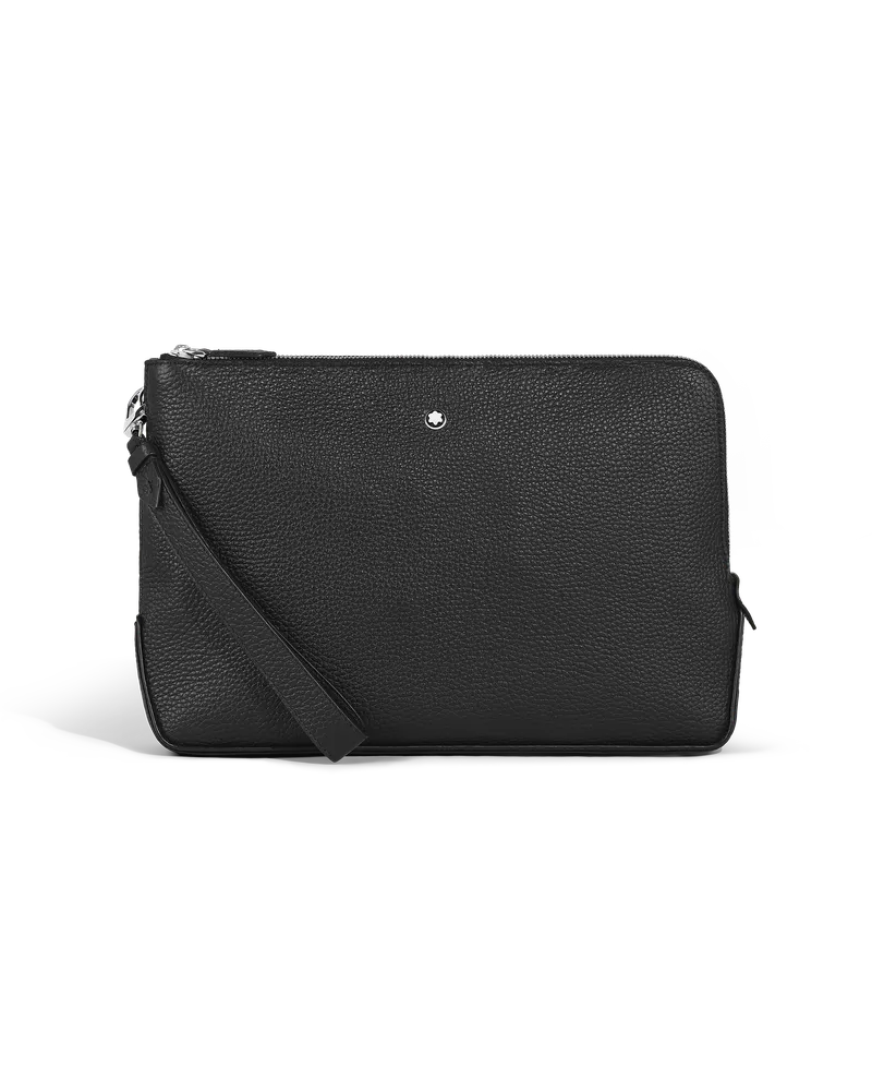 Montblanc Clutch aus Grain Leder - Schwarz - Leder - MB223237 - Clutches Schwarz