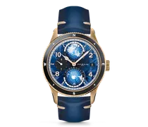 Montblanc 1858 Geosphere 0 Oxygen Limited Edition - 1786 Exemplare - Blau - MB129415 - Uhr