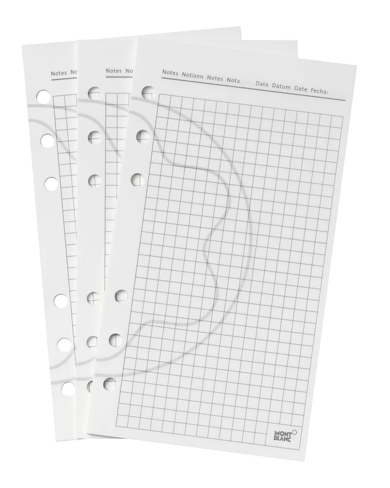Montblanc Karierte Blätter, medium - MB3026 - Papier Refills 