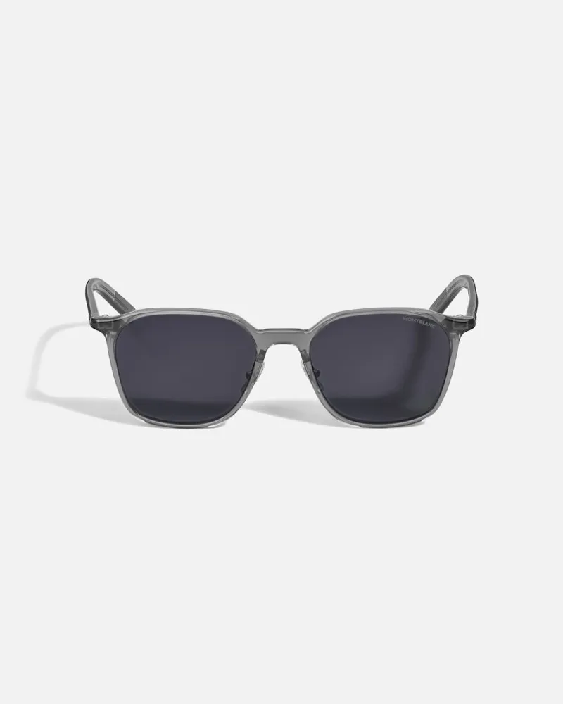 Montblanc Ovale Sonnenbrille Mit Grauer Kunststofffassung - Sonnenbrillen - Grau Grau