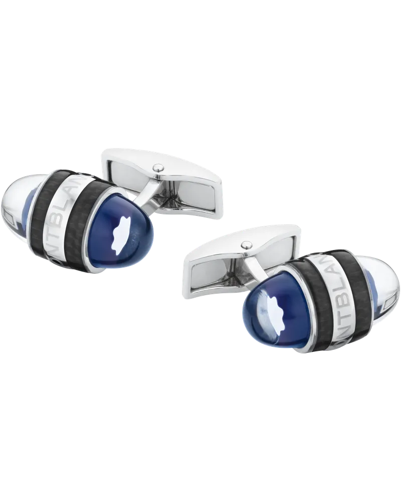 Montblanc Montblanc StarWalker Manschettenknöpfe aus Edelstahl und Lack - Edelstahl - MB125972 - Cufflinks 