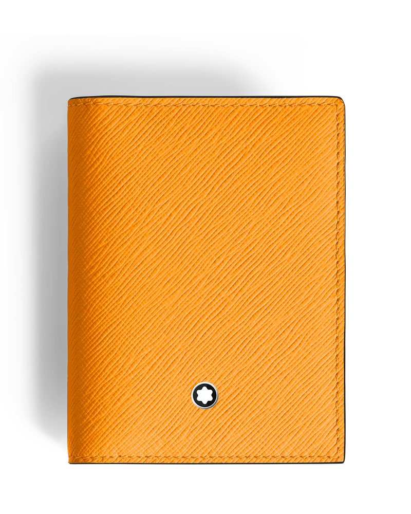 Montblanc Kartenetui 4 cc aus hochwertigem Leder - Saffran - Leder - MB221344 - Kartenetuis Saffran