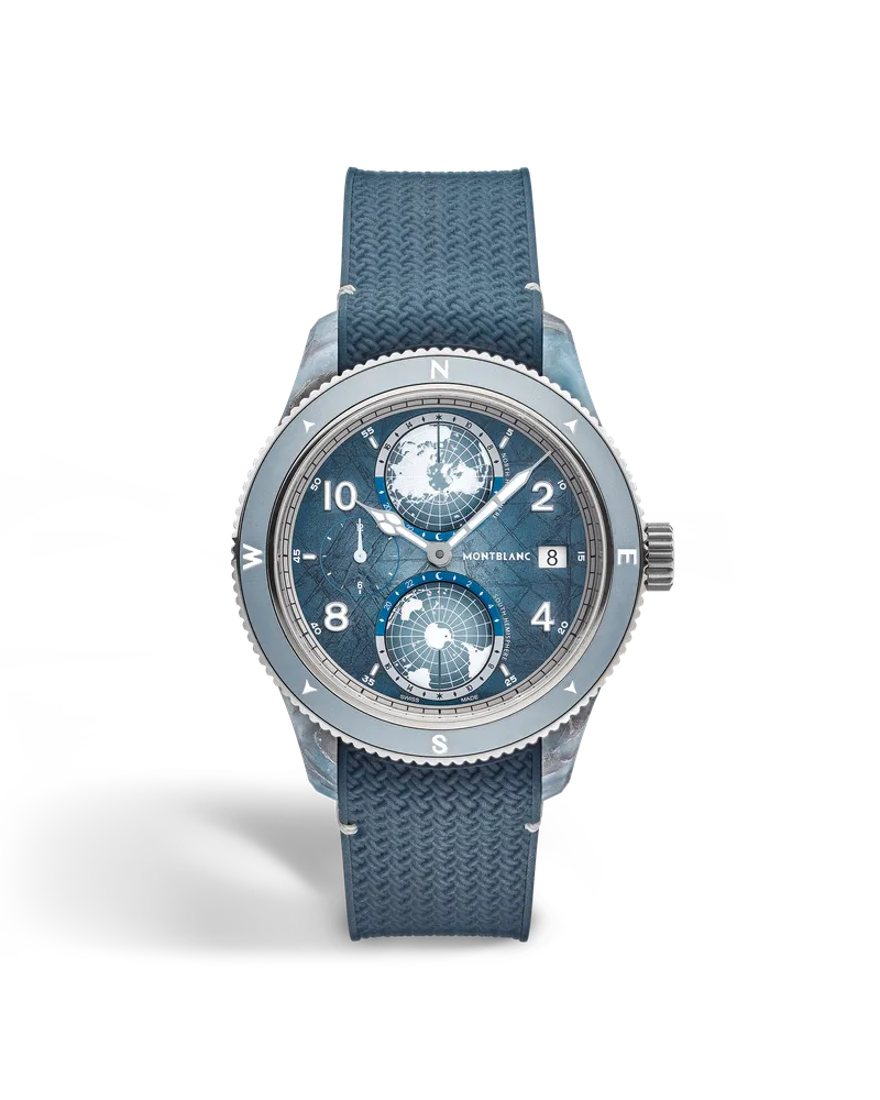 Montblanc Montblanc 1858 Geosphere 0 Oxygen Limited Edition – 986 Exemplare - Blau - MB134019 - Uhr Blau