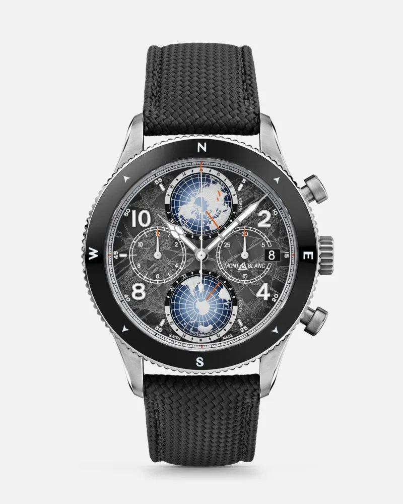 Montblanc Montblanc 1858 Geosphere Chronograph 0 Oxygen The 8000 Limited Edition - 290 Exemplare - Armbanduhren - Grau Grau