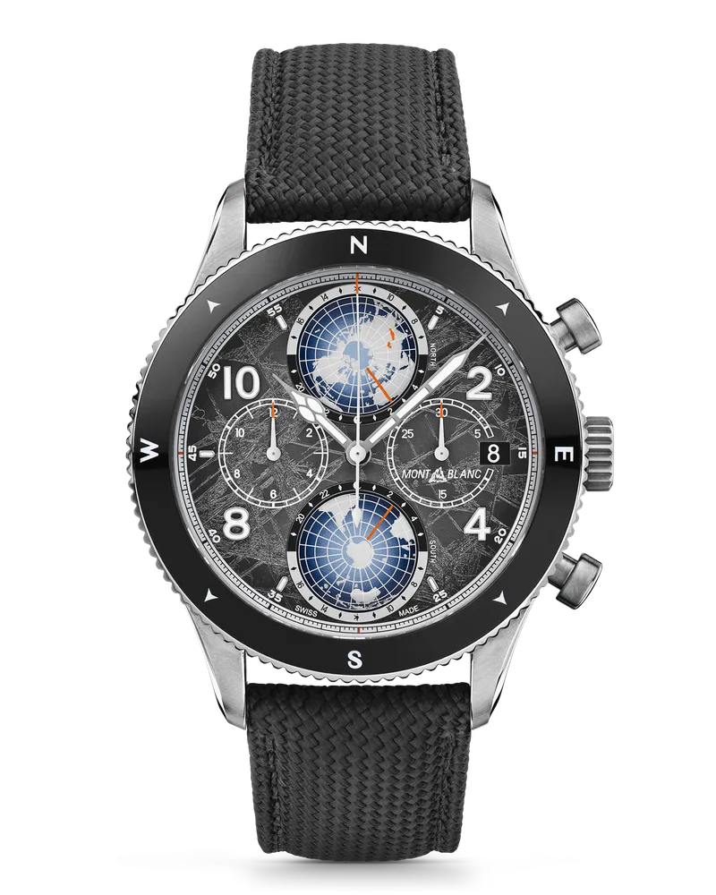 Montblanc Montblanc 1858 Geosphere Chronograph 0 Oxygen The 8000 Limited Edition - 290 Exemplare - Grau - TITAN, KERAMIK - MB130811 - Uhr Grau