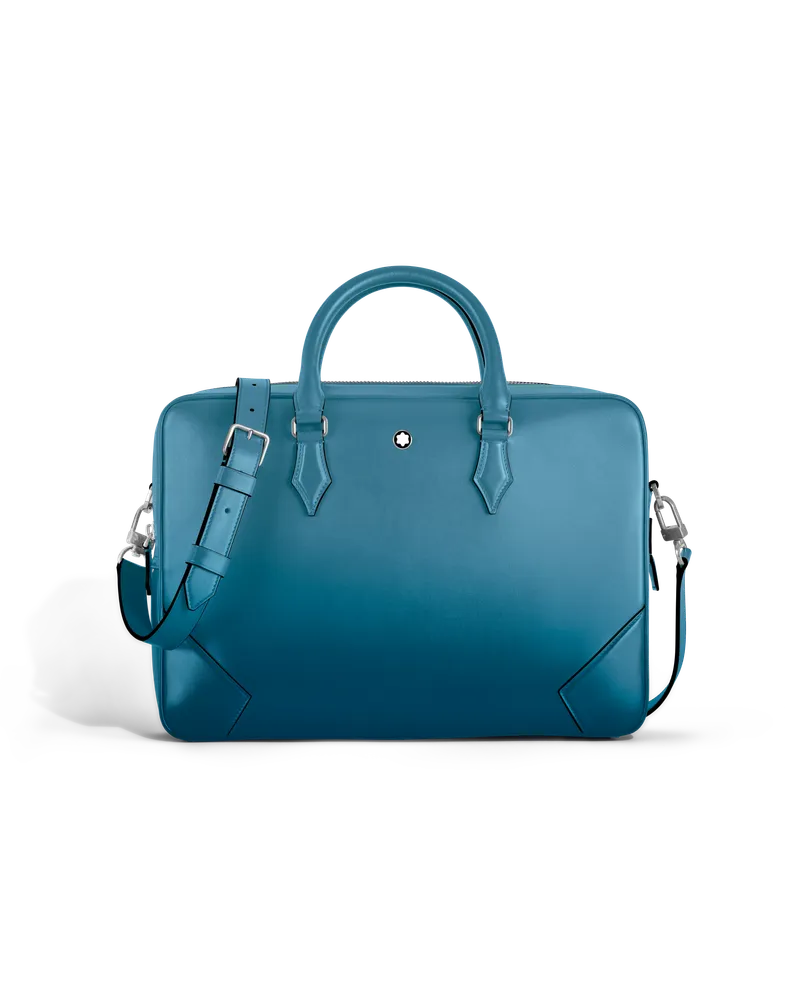 Montblanc Meisterstück Dokumententasche - Rauchiges Sfumato-Blau - Leder - MB199272 - Dokumententaschen Rauchiges