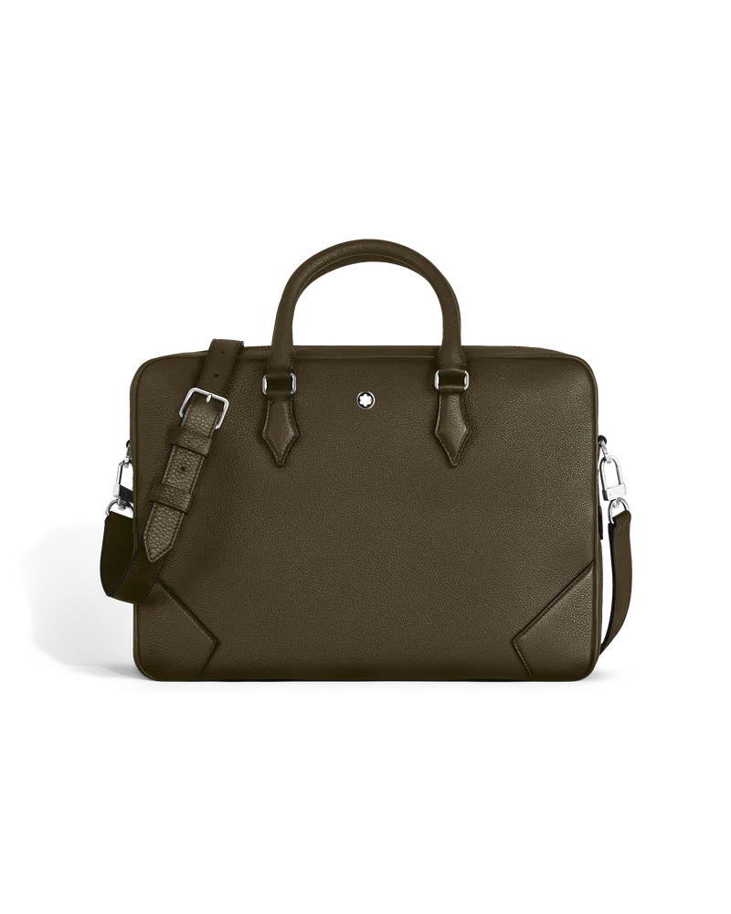 Montblanc Dokumententasche - Khaki - Leder - MB220455 - Dokumententaschen Khaki