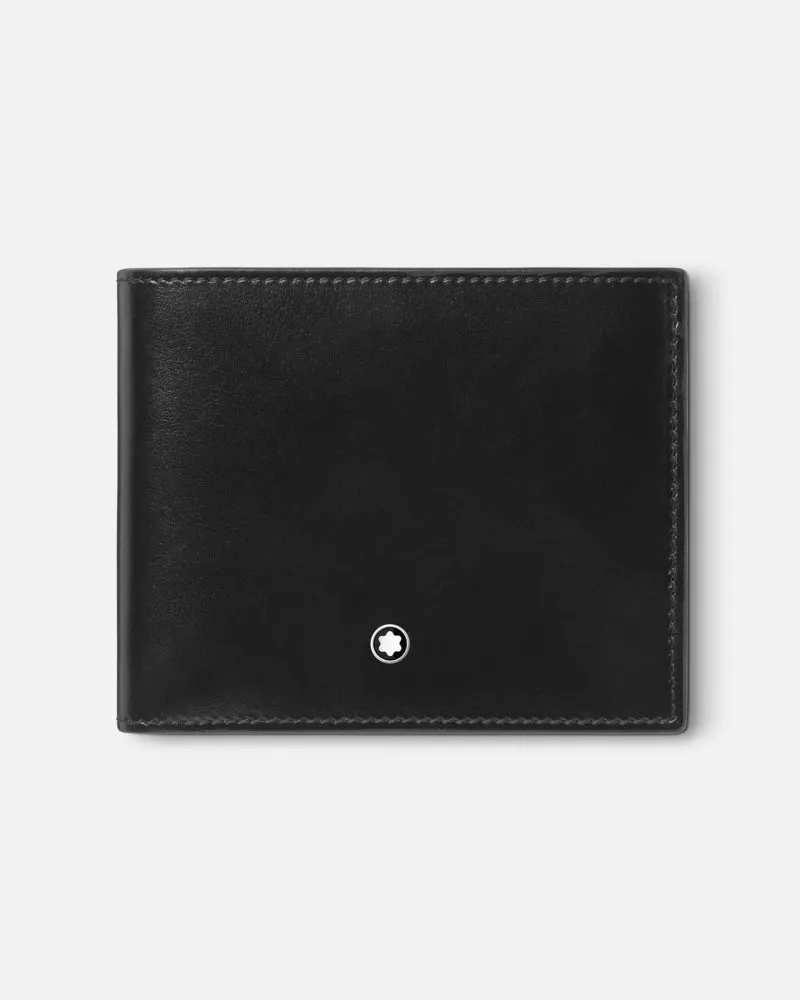 Montblanc Meisterstück Brieftasche 4 Cc Mit Münzfach - Kreditkartenetuis - Schwarz Schwarz