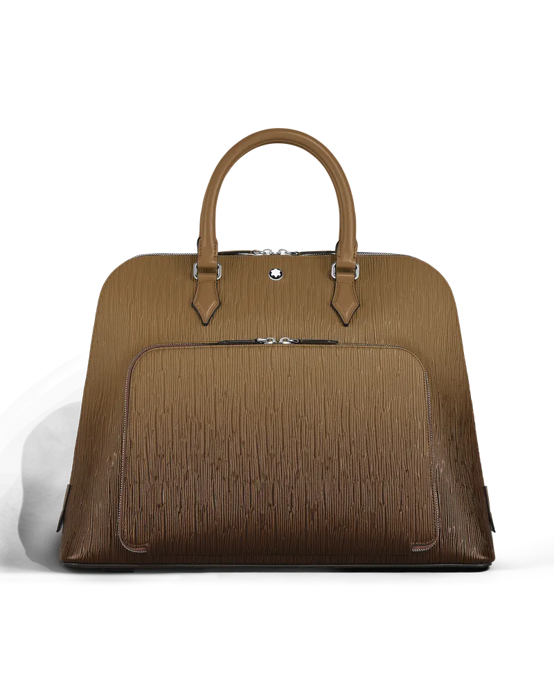 Montblanc Writing Traveler Handtasche - Sandfarben - Leder - MB220266 - Tragetaschen Sandfarben