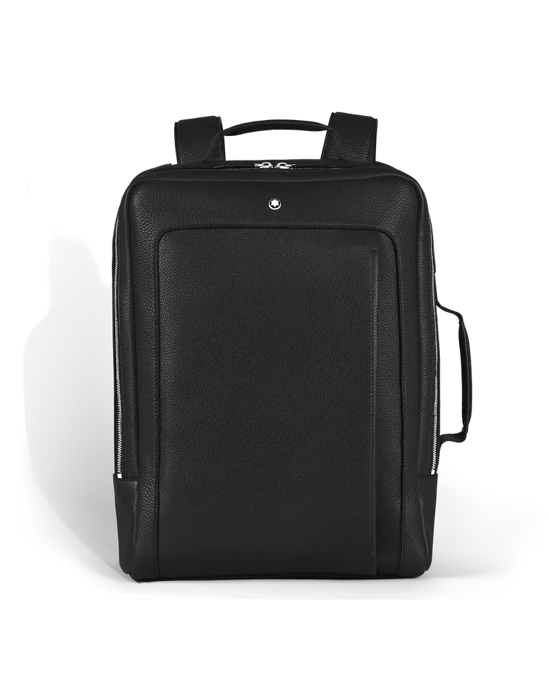 Montblanc Rechteckiger Montblanc Companion Rucksack - Schwarz - Leder - MB221626 - Rucksäcke Schwarz