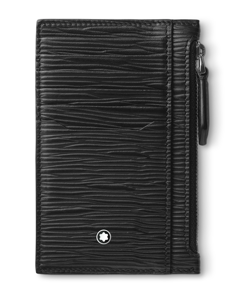 Montblanc 4810 Kartenetui 8 cc mit Reißverschlussfach - Schwarz - MB130931 - Kartenetuis Schwarz