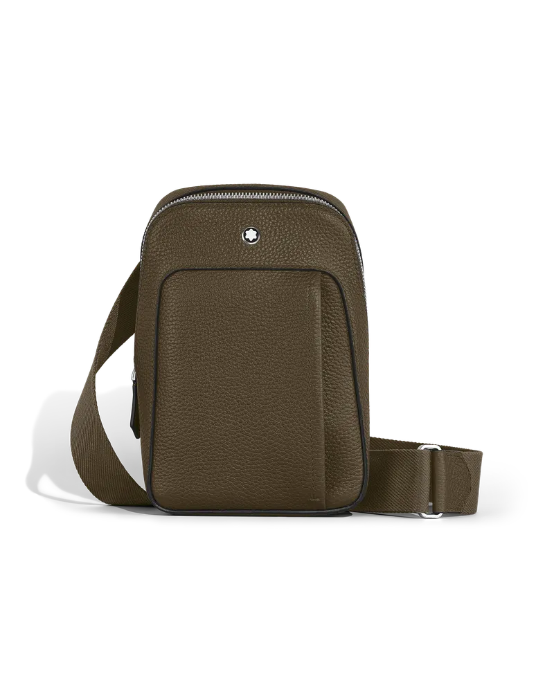 Montblanc Kleine Umhängetasche Montblanc Companion - Khaki - Leder - MB220204 - Sling Bags Khaki