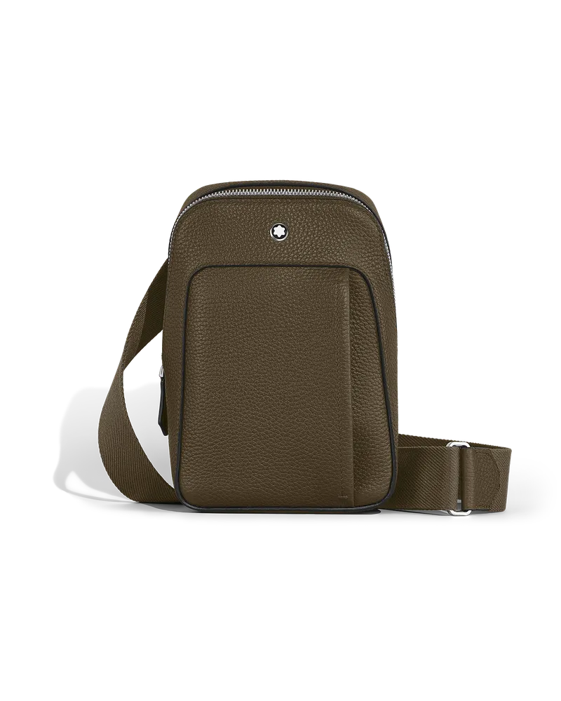 Montblanc Kleine Umhängetasche Montblanc Companion - Khaki - Leder - MB220204 - Sling Bags Khaki