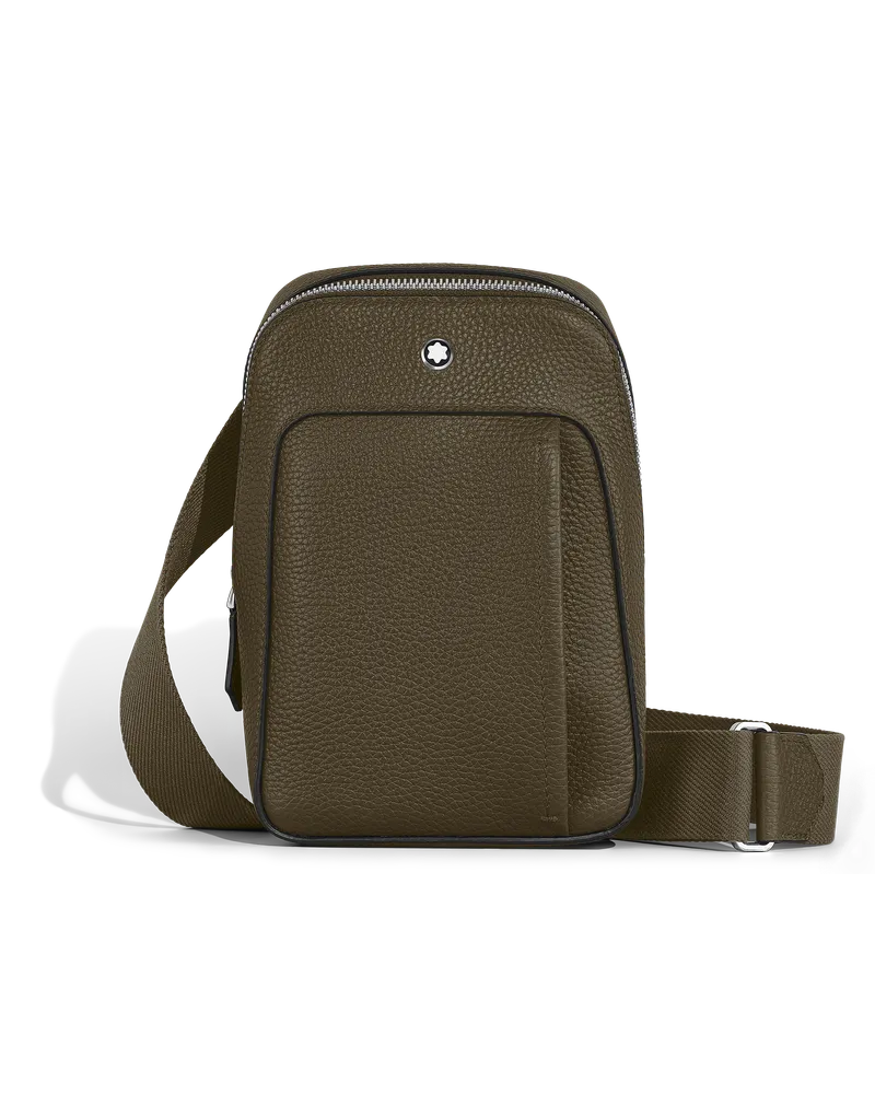 Montblanc Kleine Umhängetasche Montblanc Companion - Khaki - Leder - MB220204 - Sling Bags Khaki