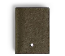 Mini Brieftasche 4 cc aus Sartorial Leder - Khaki - Leder - MB221508 - Brieftaschen
