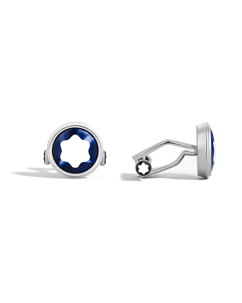 Montblanc Masters of Art Homage to Pierre-Auguste Renoir Manschettenknöpfe - Blau - Edelstahl - MB134675 - Cufflinks Blau