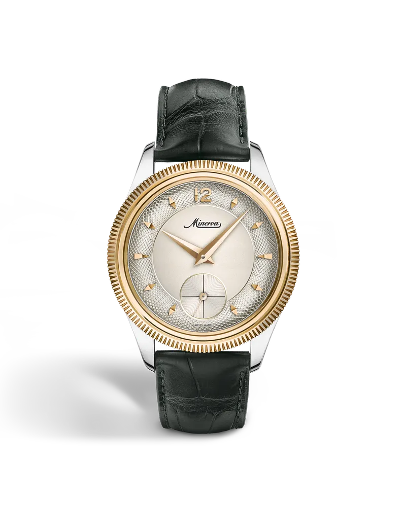 Montblanc Minerva The Unveiled Crownless - Goldfarben - Rotgold - Stahl - MB137544 - Uhr Goldfarben