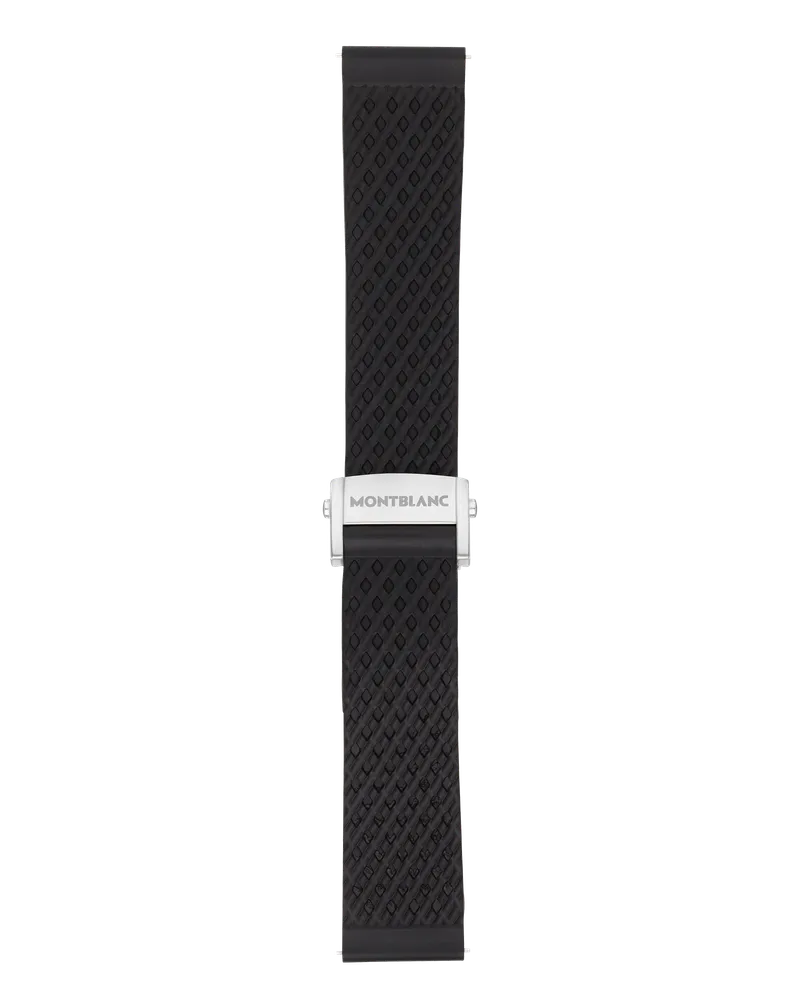 Montblanc Summit 2 Kautschukarmband in Schwarz - MB119436 - Smart Armbänder 