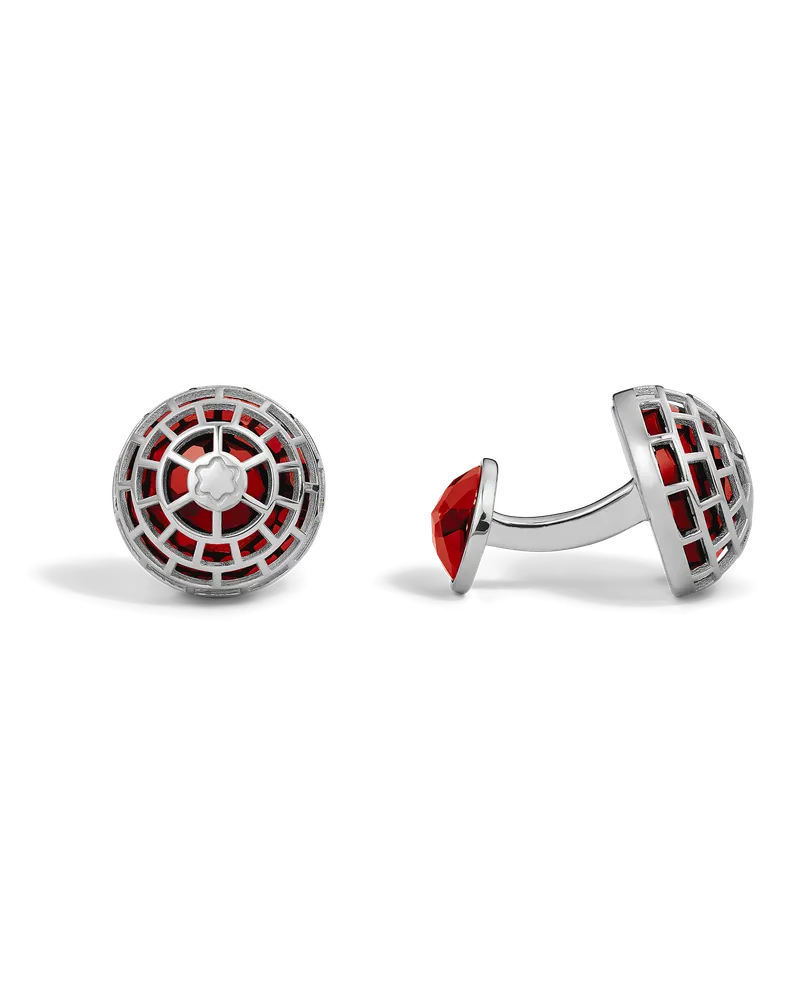 Montblanc Montblanc Meisterstück Manschettenknöpfe mit Japis - Red - Edelstahl - MB133791 - Cufflinks Red
