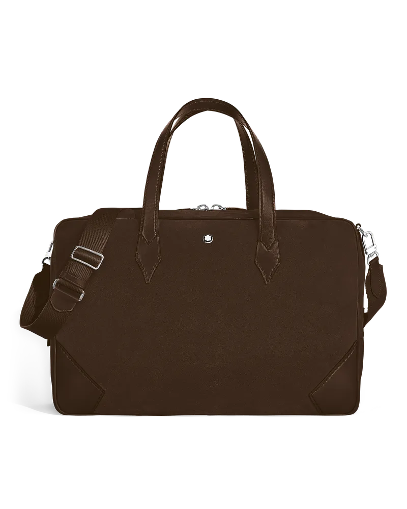 Montblanc Weekender Bag 45 aus Wildleder - Ebenholz - Leder - MB222963 - Duffle Bags Ebenholz