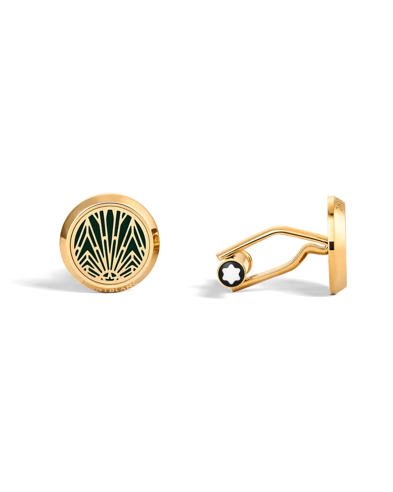 Montblanc Meisterstück the Origin Collection Manschettenknöpfe, grün - Grün - Edelstahl - MB132979 - Cufflinks Grün