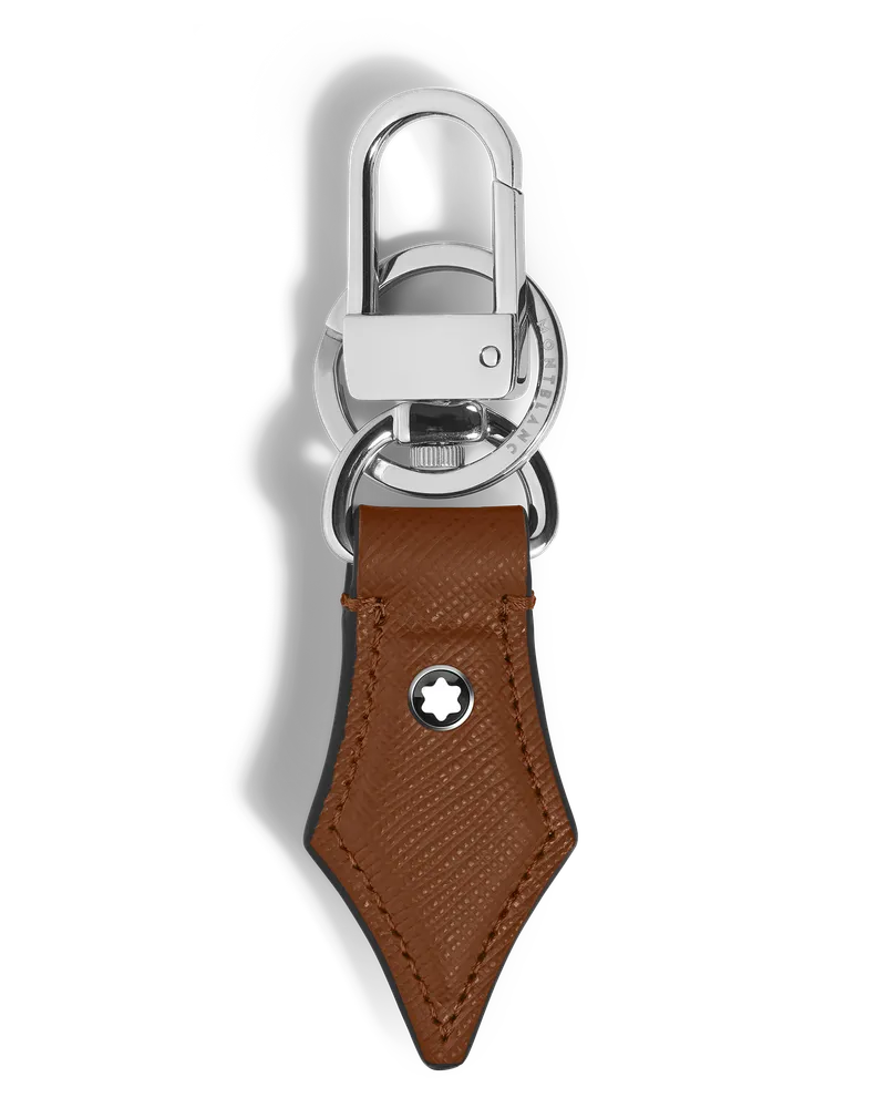 Montblanc Schlüsselanhänger in Spitzenform - Rehbraun - Leder - MB220359 - Schlüsselringe & Schlüsseletuis Rehbraun