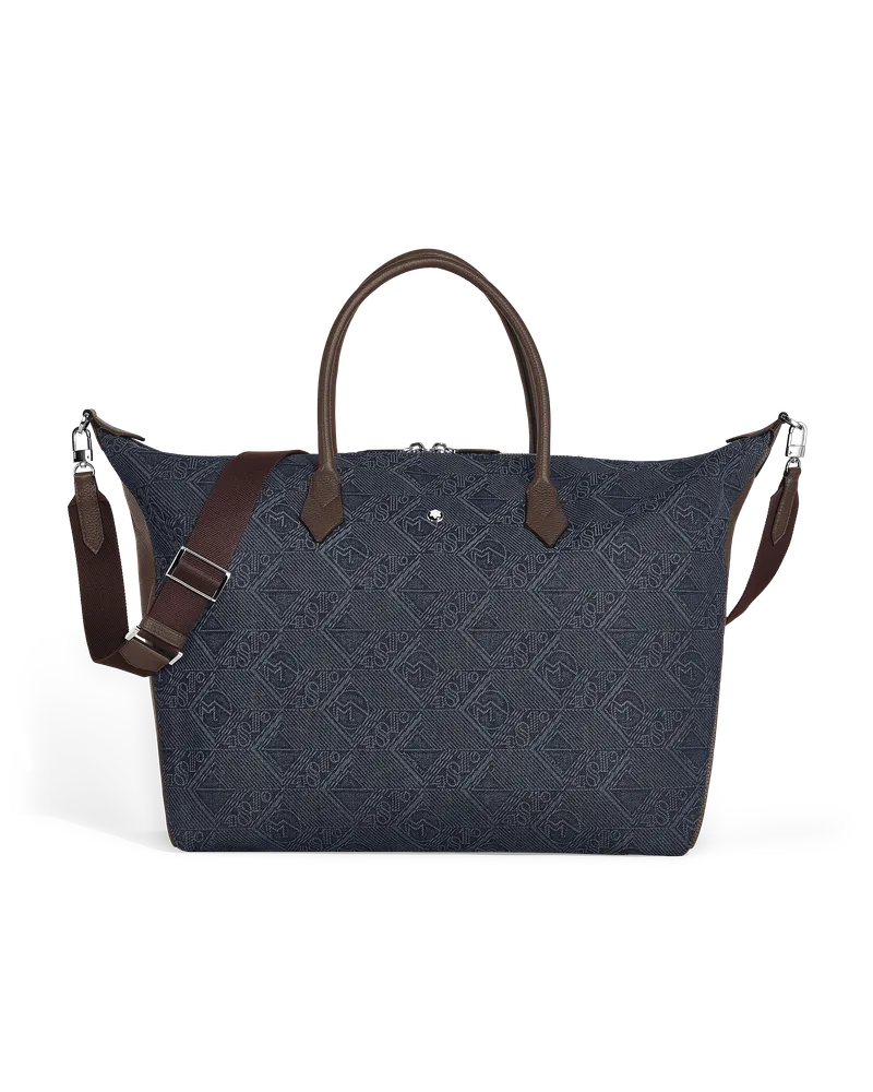 Montblanc Weekender Bag 43 aus 4810 Denim - Blau - Stoff und Leder - MB221586 - Duffle Bags Blau
