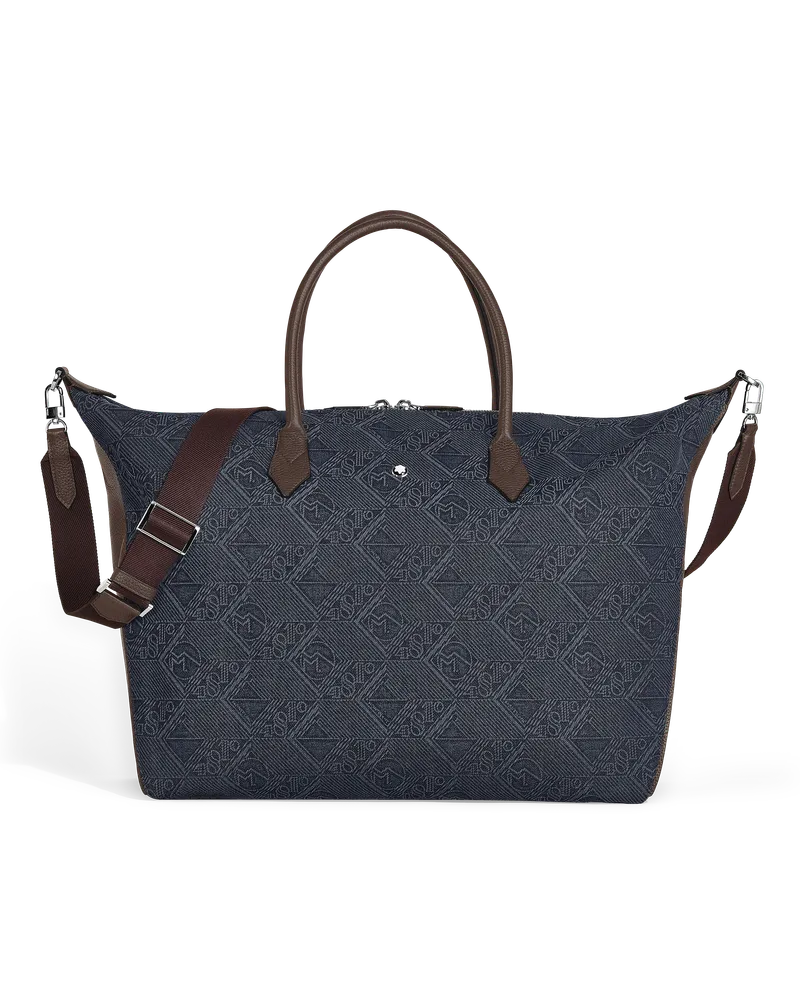 Montblanc Weekender Bag 43 aus 4810 Denim - Blau - Stoff und Leder - MB221586 - Duffle Bags Blau