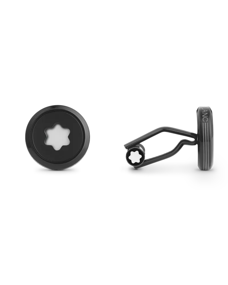 Montblanc StarWalker Black Cosmos Manschettenknöpfe schwarz - Edelstahl - MB129788 - Cufflinks 