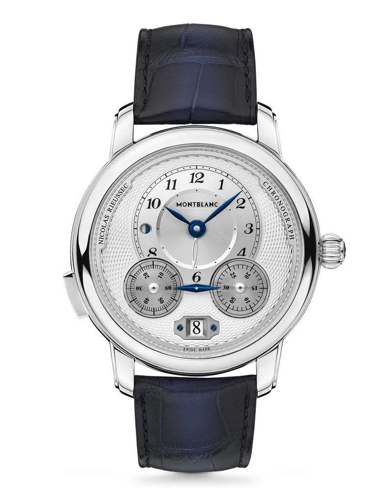 Montblanc Montblanc Star Legacy Nicolas Rieussec Chronograph - Weiß - Stahl - MB118537 - Uhr Weiß