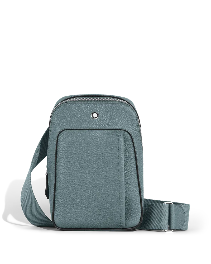 Montblanc Kleine Umhängetasche Montblanc Companion - Frosted Blue - Leder - MB222893 - Sling Bags Frosted