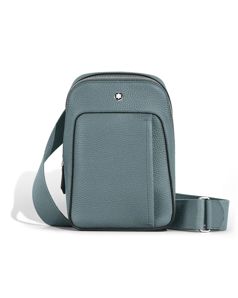 Montblanc Kleine Umhängetasche Montblanc Companion - Frosted Blue - Leder - MB222893 - Sling Bags Frosted
