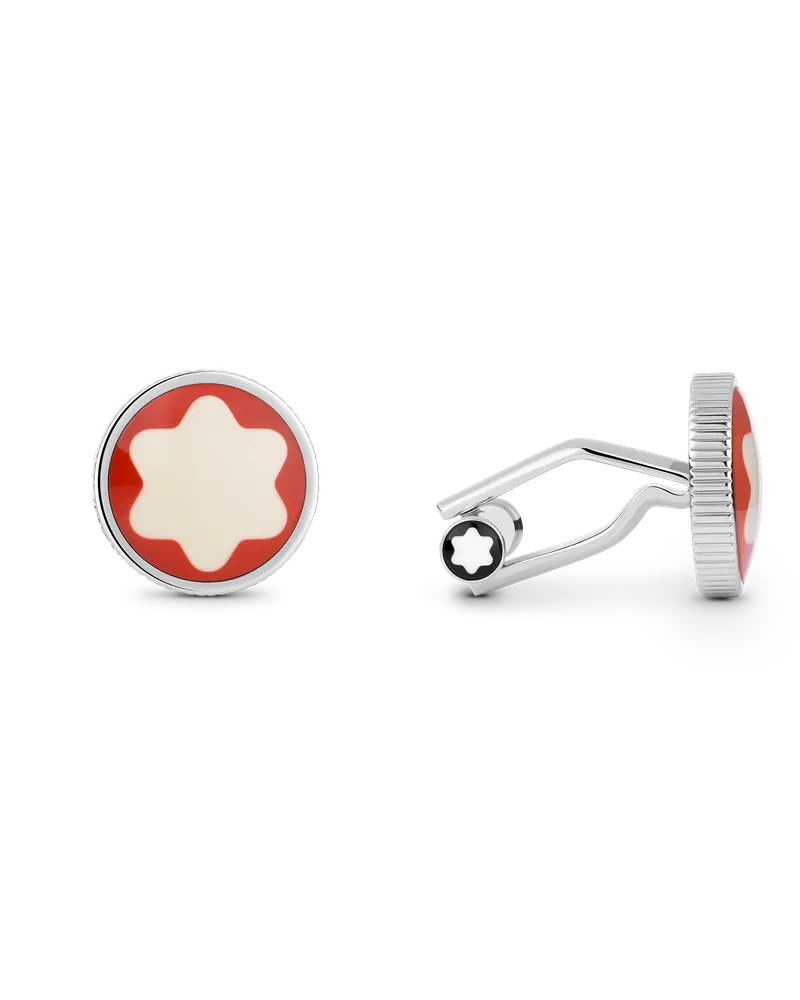 Montblanc Rouge et Noir Manschettenknöpfe - Edelstahl - MB129956 - Cufflinks 