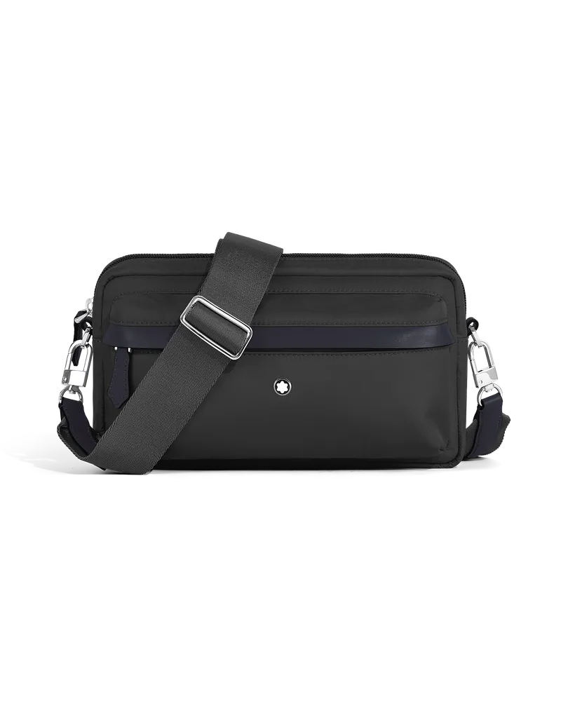 Montblanc Umhängetasche Montblanc Panorama - Schwarz - Stoff und Leder - MB222907 - Messenger Bags Schwarz