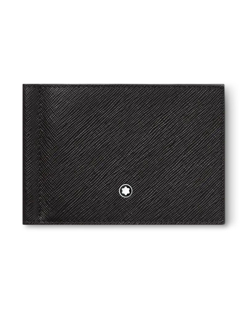 Montblanc Sartorial Brieftasche 6 cc mit Geldclip - Schwarz - Leder - MB130316 - Brieftaschen Schwarz