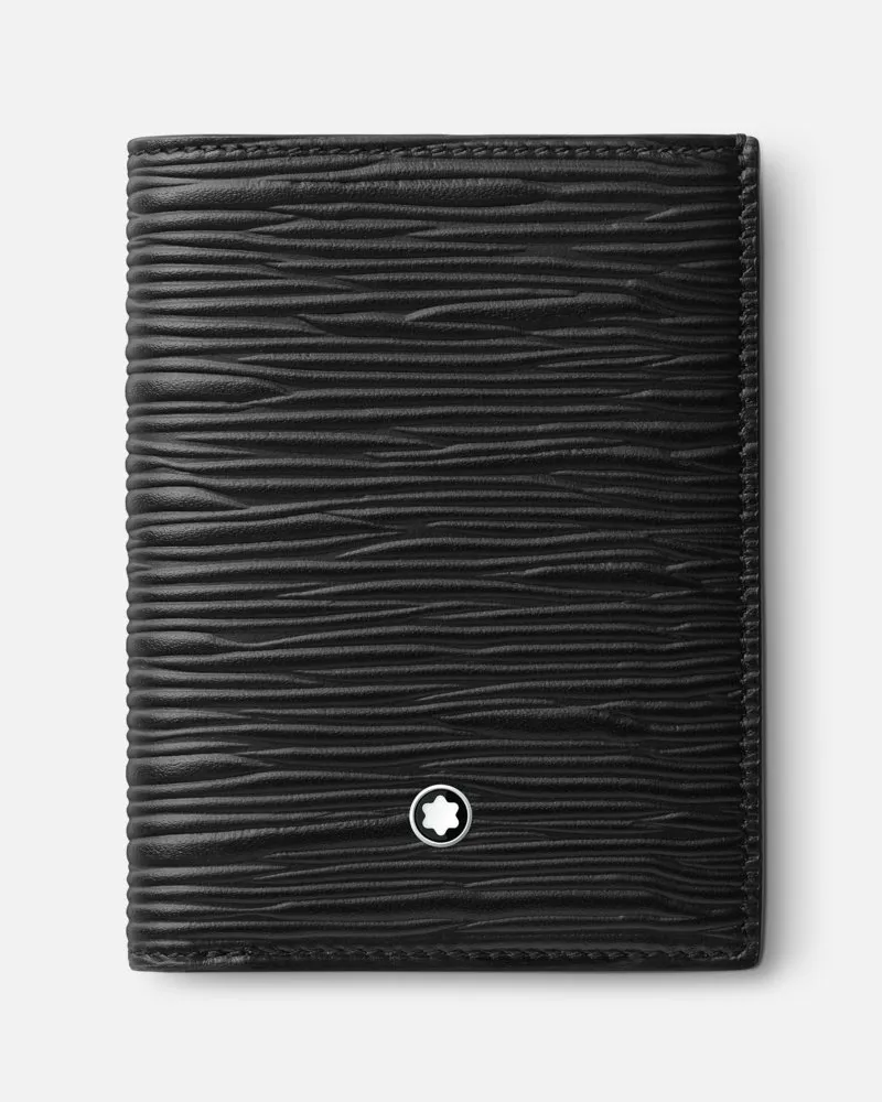 Montblanc 4810 Mini-brieftasche 4 Cc - Kompakte Portemonnaies - Schwarz Schwarz