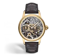 Minerva The Unveiled Chronograph Limited Edition - 30 Exemplare - Braun - Gelbgold - MB136352 - Uhr