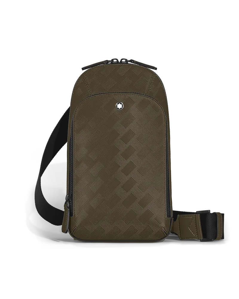 Montblanc Mittelgroße Umhängetasche aus Extreme Leder - Khaki - Leder - MB221602 - Sling Bags Khaki