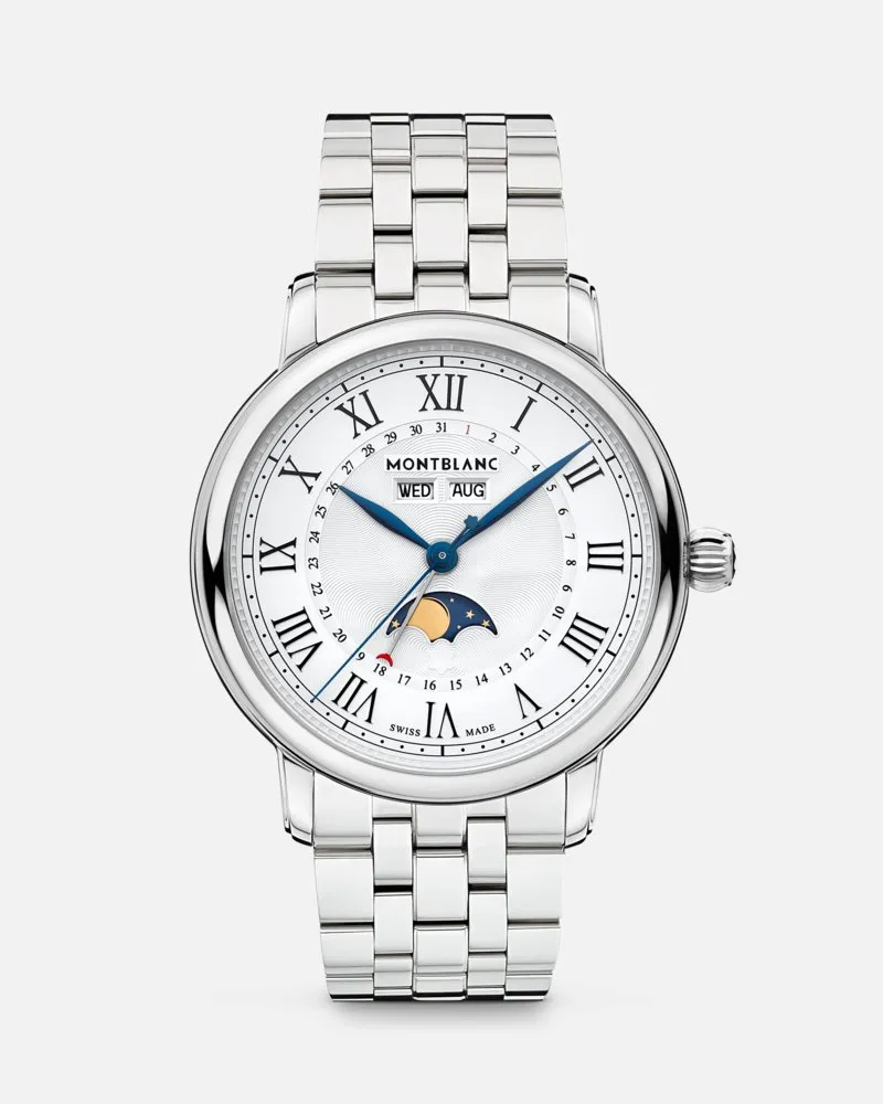Montblanc Montblanc Star Legacy Full Calendar 42 Mm - Armbanduhren - Silber Silber