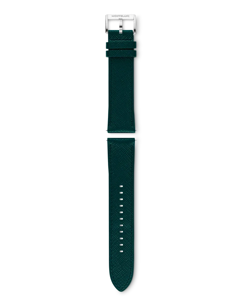 Montblanc Grünes Kalbslederarmband mit grauer Dornschließe - Grün - Kalbsleder - MB131809 - Smart Armbänder Grün