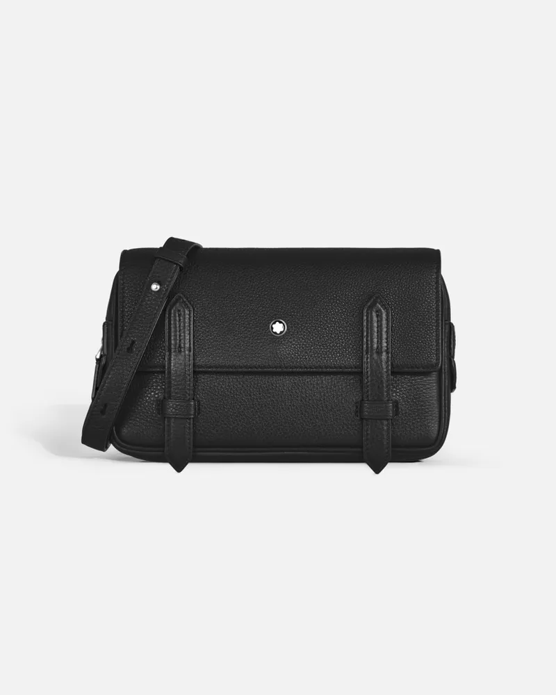Montblanc Genarbte Messenger Bag - Crossbodys - Schwarz Schwarz