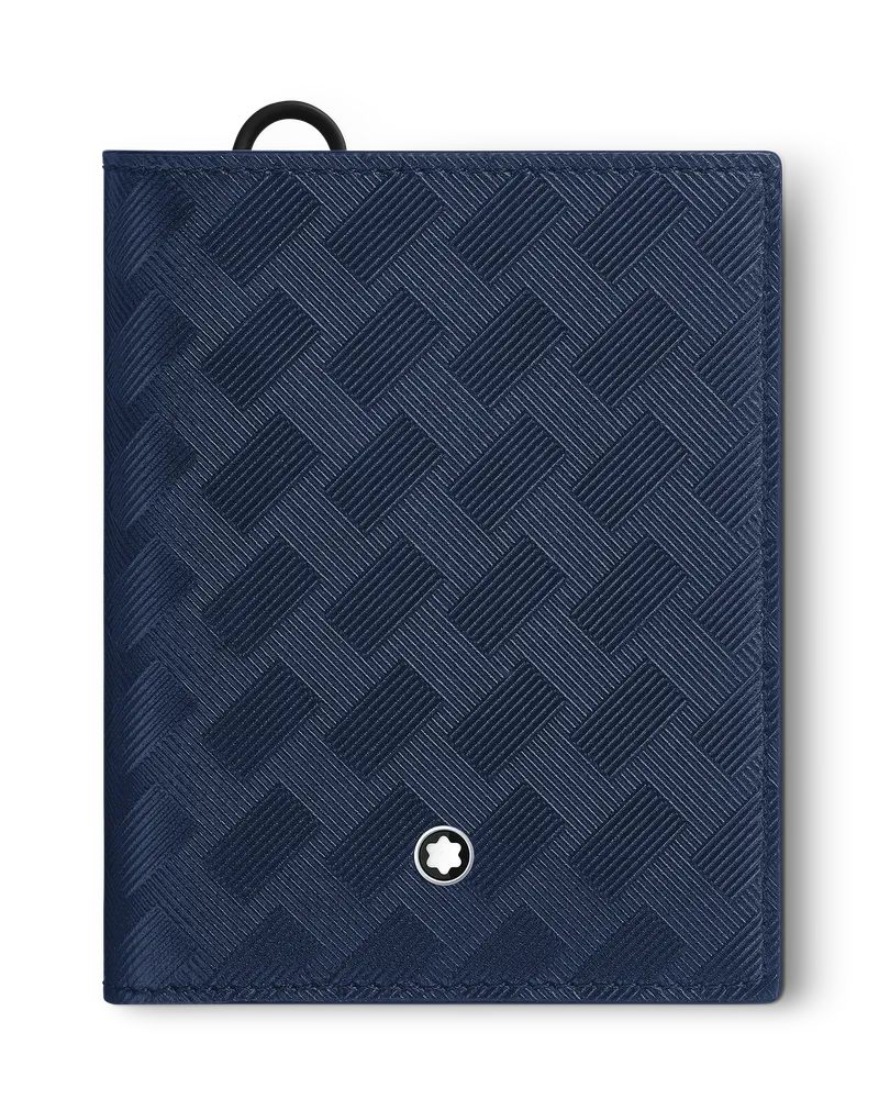 Montblanc Extreme 3.0 kompakte Brieftasche 6 cc - Tintenblau - Leder - MB198067 - Brieftaschen Tintenblau