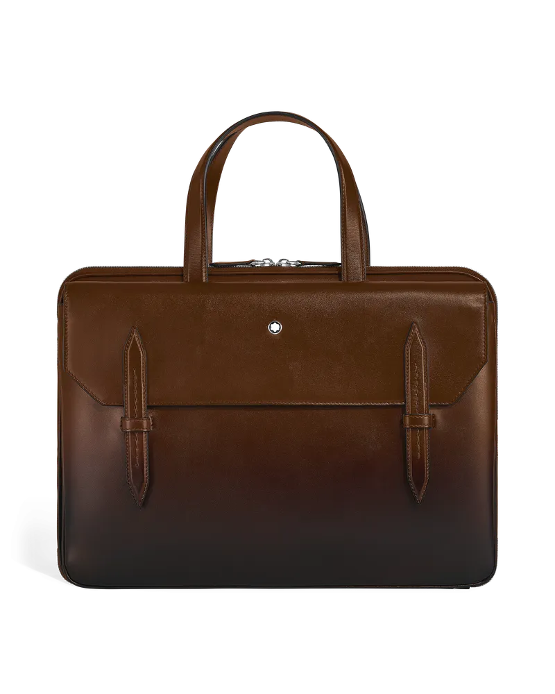 Montblanc Flache Schreibmappe aus Meisterstück Leder - Sfumato-Braun - Leder - MB220309 - Aktentaschen Sfumato-braun