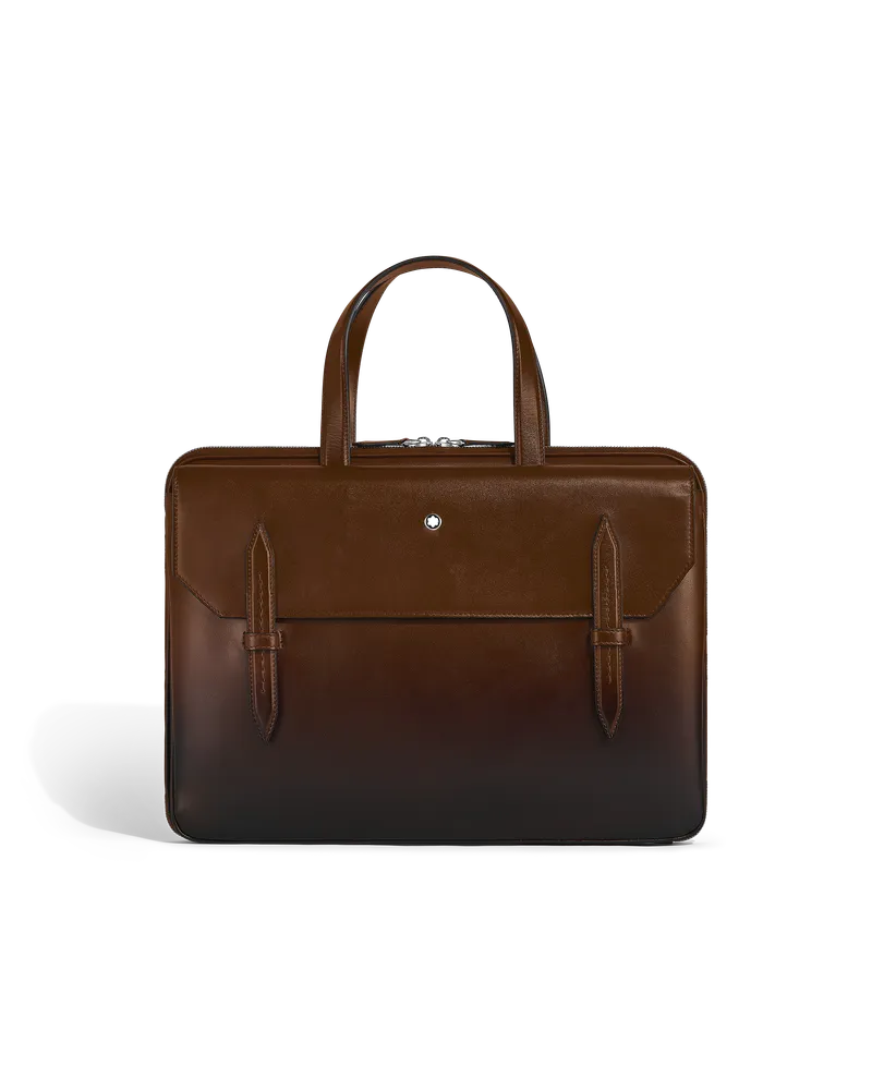 Montblanc Flache Schreibmappe aus Meisterstück Leder - Sfumato-Braun - Leder - MB220309 - Aktentaschen Sfumato-braun