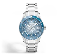 Montblanc Iced Sea Automatic Date 0 Oxygen - Hellblau - STAHL, ALUMINIUM - MB134022 - Uhr